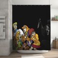 thumbnail image 1 of Cortina de ducha de Scooby Doo, cortina de baño de tela impermeable con dibujos animados, con ganchos gratuitos, decoración del hogar, accesorios de baño, regalos para niños y niñas, 72 x 72 pulgadas, 1 of 8