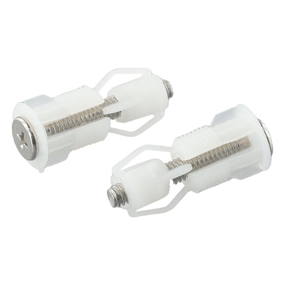 chengsi 2Pcs Top Fix Toilet Seat Screw Nut Cover Lid Pan Fixing WC Blind Hole Fitting Kit Replacement Toilet Seat Screw Bathroom Parts