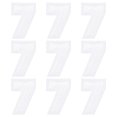 thumbnail image 1 of Parche bordado de número Uxcell de 2" número 7 (blanco, paquete de 9), 1 of 6