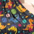 thumbnail image 3 of DarkBlue Cartoon Dinosaurs Planets Pattern Blanket,Comfortable Soft Flannel Throw Blanket,All Season,Warm Lightweight Blankets for Sofa Bed Couch Living Room Chair,50"x60", 3 of 4