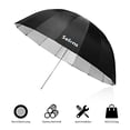 thumbnail image 5 of Selens 65 Inch Diameter Photography Studio Umbrella, Black/Silver Reflective Lighting Umbrella for Flash Light and Location Shoots, 5 of 5
