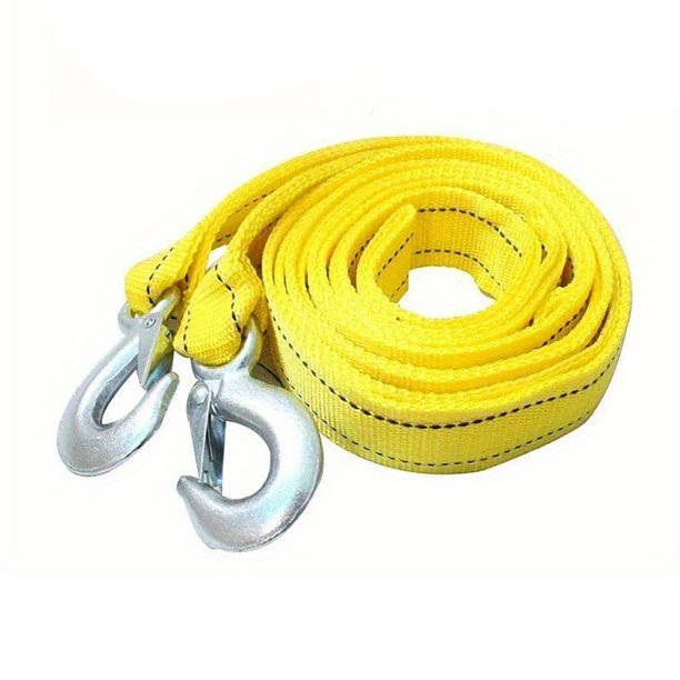 Correa de remolque de nailon fluorescente de alta resistencia y alta visibilidad para la recuperación de vehículos y emergencias fuera de carretera