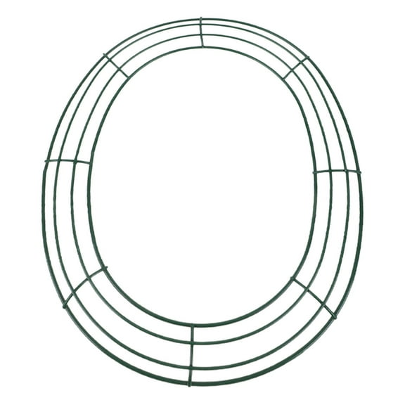 Raindrops WORGEOUS Egg Shaped Wreath Frame for Easter 1 Set Green Oval Wreath Frame for DIY Crafts Wire Wreath Frame for Floral Arrangements