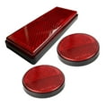 thumbnail image 1 of Pegatinas reflectantes de 3 piezas para coches, camiones y motocicletas - Tiras reflectantes rojo, 1 of 9