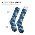 thumbnail image 2 of Lsque Turtle，Shell Algae Starfish Coral Pattern Sport Compression Socks for Men & Women 15-20 mmHg Knee High Nurse Pregnant Running Medical and Travel Athletic, 2 of 6