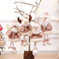 thumbnail image 2 of Visland Creative Hanging Decor Exquisite Fabric Snowman Shape Doll Pendant for Home, 2 of 8