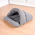 thumbnail image 1 of LEEYNEER Soft & Cozy Pet Bed - Semi-Enclosed Hideout Nest with Slipper Design  Plush Polyester Fiber for Cats  Hamsters  Rabbits - No Assembly Needed  Durable & Easy-Clean Small Animal Sh, 1 of 6