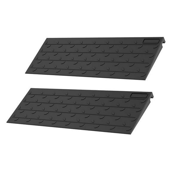 1.5" inch Threshold Ramp Rubber Wheelchair Ramp, No-Slip Surface 2500 Lbs Load Capacity for Home Doorways Driveways Curb(2PACK)