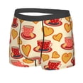 thumbnail image 2 of Wukai Cups of Tea Print Men’s Underwear Breathable Boxer Briefs,&nbsp;Moisture Wicking & Breathable-Large, 2 of 7