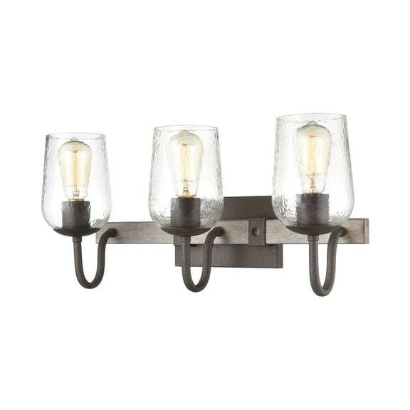 Elk Home 22-Inch Wide Dillon Vanity Light, Traditional, Vintage Rust