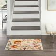 thumbnail image 3 of Nourison Allur Botanical Contemporary Ivory Multicolor 2' x 3' Area Rug, (2' x 3'), 3 of 8