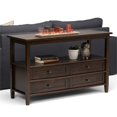 thumbnail image 2 of Simpli Home Table Console Shaker Chaude en Marron Tabac, 2 of 5