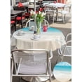 thumbnail image 4 of Outdoor Tablecloth with Umbrella Hole & Zipper, Summer Beach Round Tablecloth 54 Inch, Coastal Ocean Nautical Seaside Patio Table Cover Waterproof Table Cloth for Picnic/Party, 4 of 7