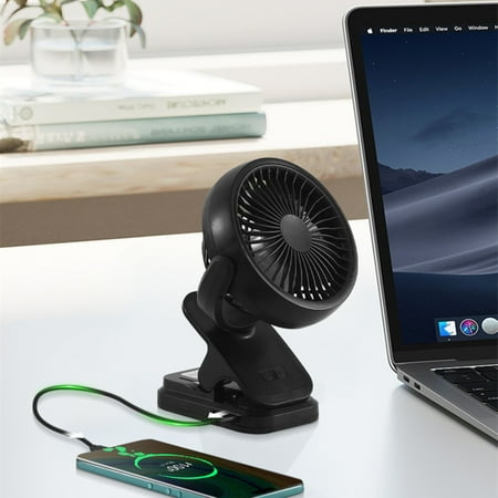 

Henpk Home Essentials Stroller Fan Clip on Fans USB Powered Rechargeable Baby Fan with Three Adjust-able Speed Desk Table Portable USB Small Fan for Travel Camping Fishing on Clearance