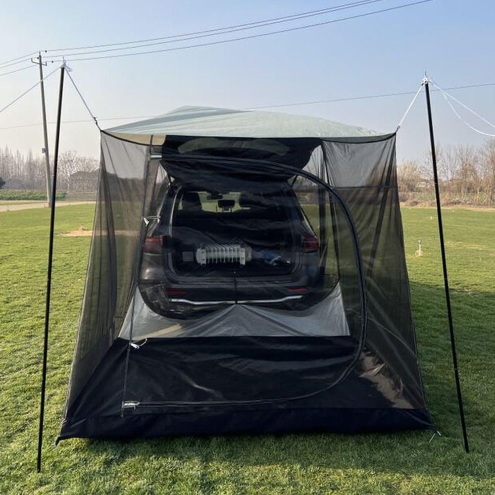 Kadahis Car Awning Sun Shelter Camping SUV Rear Tent, Portable Waterproof Roof Top Tent Car Canopy for SUV Minivan Hatchback Camping Outdoor Travel