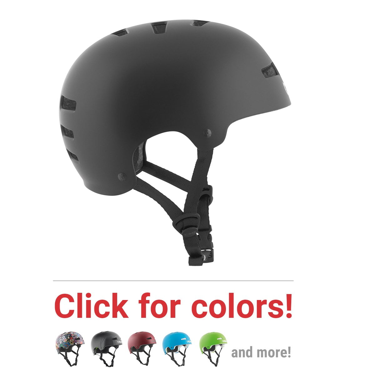 TSG Evolution Multi-Color Skate Bike Helmet, ABS Hardshell, Snug Fit,Low Fit
