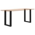 thumbnail image 6 of vidaXL Coffee Table Leg Set of 2 Black Powder-Coated Steel Medium, 6 of 9