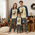 thumbnail image 7 of Zwiiyzr Family Christmas Pjs Matching Sets Holiday Jammies for Mom Matching Family Sets Christmas Casual Printed Top With Bottom Outfits Home Wear Navy-Mom, 7 of 7