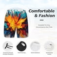 thumbnail image 3 of Fotbe Colorful Paint Print Traje de Baño para Hombre – Shorts de Natación de Secado Rápido con Forro y Bolsillos-Medium, 3 of 6