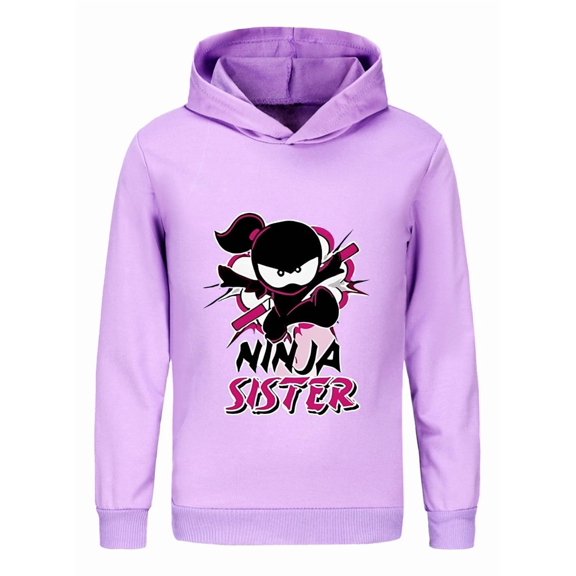 Ninja Kidz Hoodie – Boys Girls Youth Pullover Sweatshirt with Colorful Design for Kids