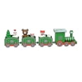 thumbnail image 1 of Adorno de mini tren navideño Tren de cuatro secciones Decoración navideña pintada Juguetes de regalo debajo de las decoraciones para árboles de Navidad (verde) (1 unidad), 1 of 4