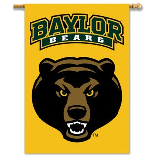 : Baylor University Bear Head Rosewood Alternating