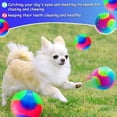 thumbnail image 2 of Paquete de 4 bolas de perro que brillan intensamente bola hinchable que brilla intensamente Led Flash Spike Pet Ball Grinder Ball Pet Light,11 Feliz Sencillez, 2 of 5