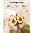 thumbnail image 3 of Hand Warmers Rechargeable 2 Pack, Magnetic 3 Settings Fast Heating Avocados Shape, Electric Portable Pocket Heater, Reusable Hot Hands Gifts for Women Men Outdoor Camping Hunting Golf, 3 of 7