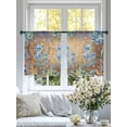 thumbnail image 4 of Seahorse Coastal Sheer Curtains 45 Inch Length 2 Panels Set Window Treatments, Summer Nautical Starfish Coral Brown Anchor Rod Pocket Semi Curtains for Living Room/Bedroom/Kitchen, 104"W x 45"L, 4 of 7