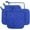 Navy Blue, variant on 100% Cotton Kitchen Everyday Basic Terry Pot Holder Heat Resistant Coaster Potholder for Cooking and Baking Set of 5 Wine
