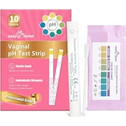 Easy@Home Vaginal pH Test - 10 Strips | BV Test Kit at Home for Women | Yeast Infection Test + pH Balance for Women