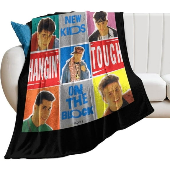 3D New Kids On The Block Flannel Fleece Throw Blanket,280 G Lightweight New Kids On The Block Blanket for Couch Sofa Bed, Super Soft Cozy Chunky Warm Blankets,30"x40"