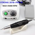 thumbnail image 2 of Taladro para uñas Strong 207b 65W, caja de control de 45000 rpm, brocas para uñas, herramientas para uñas, pieza de mano, equipo para limar uñas, máquina de manicura, juego de limas para uñas, 2 of 5