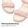 thumbnail image 3 of DREAM PAIRS Girls Sandals Espadrille Flatform Platform Wedge Open Toe Summer Shoes, 3 of 6