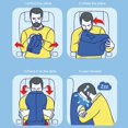 thumbnail image 3 of Herwey Portable Folding Inflatable Travel Pillow Home Airplane Sleeping Office Napping Rest Pillow, 3 of 8