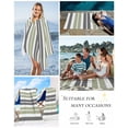 thumbnail image 5 of Sage Green Grey Striped Beach Towels Oversized Super Absorbent, Gray Modern Abstract Art Lightweight Bath Towel Quick Dry Sets For Bathroom/Pool/Rv Camping/Beach Play/Gym Room/Picnic 30"x60", 5 of 8