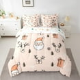 thumbnail image 2 of Feelyou Funny Santa Claus Bedding Comforter Set 7pcs, Rustic Reindeer Queen Bedding Sets, Christmas Snowflake Reversible Queen Sheet Sets, Microfiber Bedroom Decor, 2 of 7