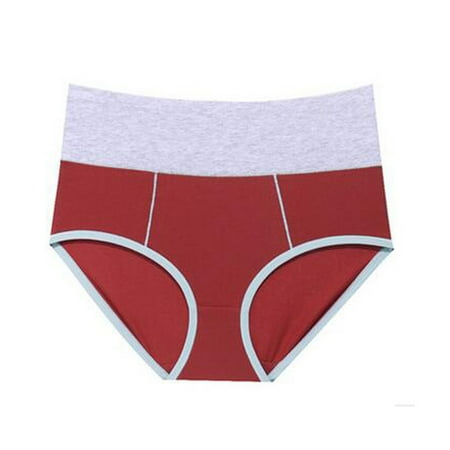 

AnuirheiH Women Sexy High Waist Breathable Soft Stretch Underwear Panties Clearance