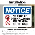 thumbnail image 3 of (2 Pack) No Food Or Drink Allowed In Sign, 3 of 7