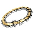 thumbnail image 1 of Thinsony Distinctive Gothic Punk Dragon Scale Bangle 48 inches Cool and Contemporary Light Gold 9.05 Inch 1Set, 1 of 6