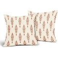 thumbnail image 2 of Burnt Orange Pillow Covers 18x18 Inch Bohemian Geometric Decorative Throw Pillow Covers Modern Boho Outdoor Pillowcases Cotton Linen Cushion Covers for Couch Sofa Bed Home Decor (Pack of 2), 2 of 6