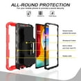 thumbnail image 2 of SaniMore for LG Velvet Case with Hidden Bracket Rugged Heavy Duty Protective [Hard PC Back + Silicone Bumper] Shokcproof Anti-drop Tri-layer Hybird Shell For LG Velvet 5G 2020 LM-G900, Red/Black, 2 of 7
