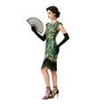 thumbnail image 4 of FASHOFT Halloween For Women Sequin Classic Victorian Style Role Play Stage Performance Fancy Dress For Holiday Party Halloween Green XXXXL, 4 of 5