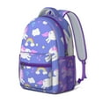 thumbnail image 2 of Waterproof Unicorn Backpack for Teens - Ergonomic School Bag with Rainbow Print, Breathable Padded Straps & Spinal Support Design, 2 of 5