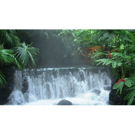Paradise Costa Rica - Canvas Print Costa Rica Arenal Volcano Paradise Hot Water Travel Stretched Canvas 10 x 14