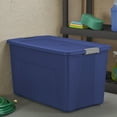 thumbnail image 5 of Sterilite 35 Gallon Latch Tote Plastic, Stadium Blue, 5 of 8