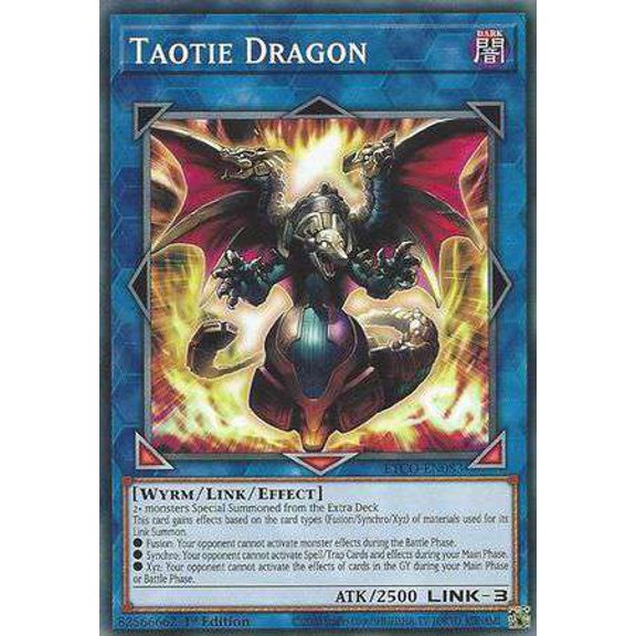 Collectible YuGiOh Eternity Code Common Taotie Dragon ETCO-EN083