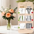 thumbnail image 5 of 20pcs Modern Glass Cylinder Vase, Mibote Floral Vase for Home Decor, Wedding Party Decor with Wide Mouth, 5 of 7