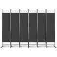 thumbnail image 4 of Zimtown Room Divider Screen Modern Room Separator Folding Screen Privacy Partition Wall Dividers for Rooms 6 Panels, Black, 4 of 11