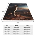 thumbnail image 3 of Zufioo Pyramid Desert Cat Fleece Blanket Queen Size,Plush Bed Blanket,Ultra Soft Throw Blanket,Plush Fuzzy Cozy Blanket Perfect for Bed,Couch-50"x40", 3 of 7
